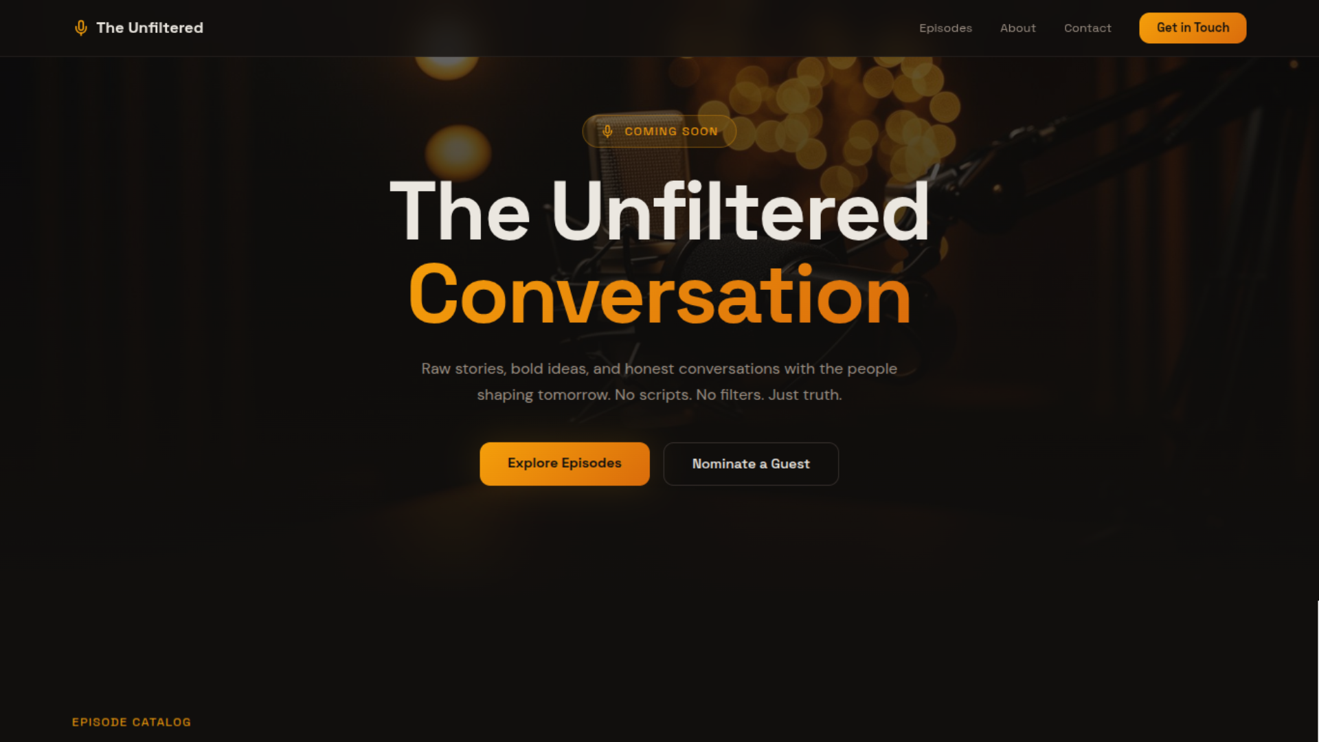 The Unfiltered Podcast